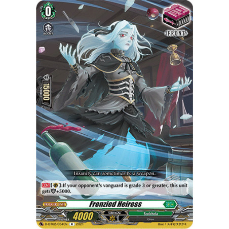 Vanguard_TCG_card_D-BT02_054EN_R_Frenzied_Heiress_A_Brush_with_the_Legends