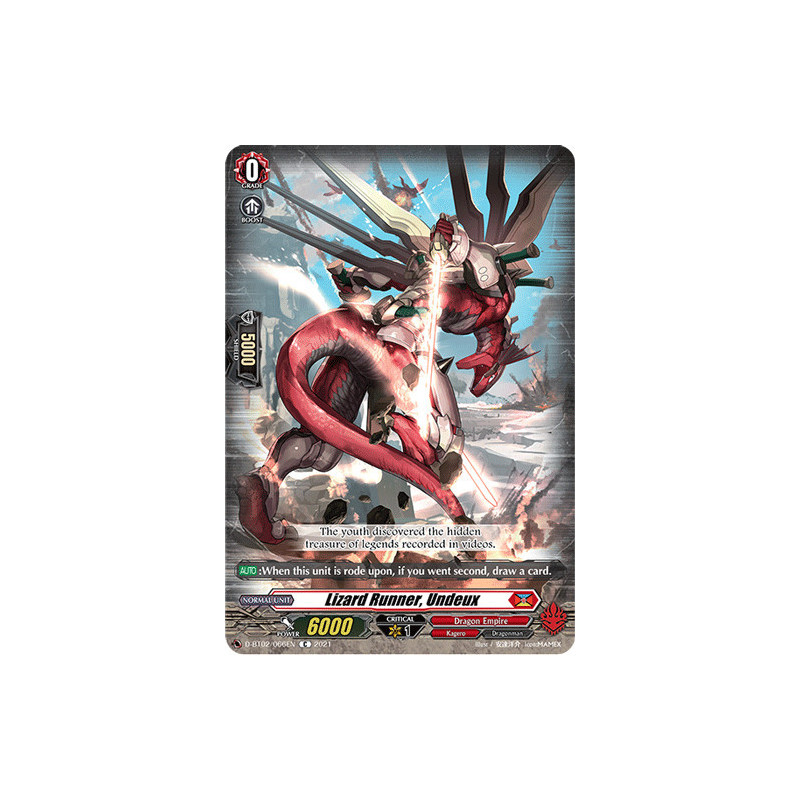 Vanguard_TCG_card_D-BT02_066EN_C_Lizard_Runner_Undeux_A_Brush_with_the_Legends