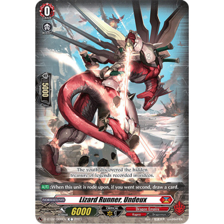 Vanguard_TCG_card_D-BT02_066EN_C_Lizard_Runner_Undeux_A_Brush_with_the_Legends