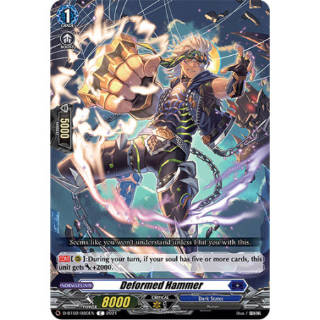 Vanguard_TCG_card_D-BT02_080EN_C_Deformed_Hammer_A_Brush_with_the_Legends