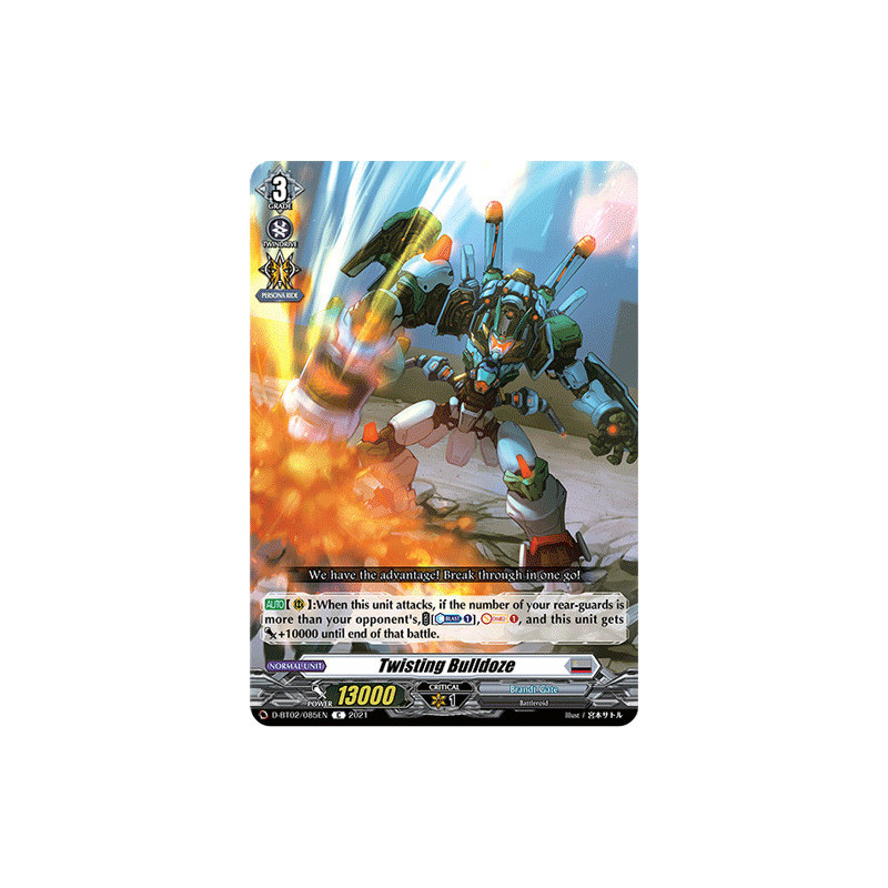 Vanguard_TCG_card_D-BT02_085EN_C_Twisting_Bulldoze_A_Brush_with_the_Legends