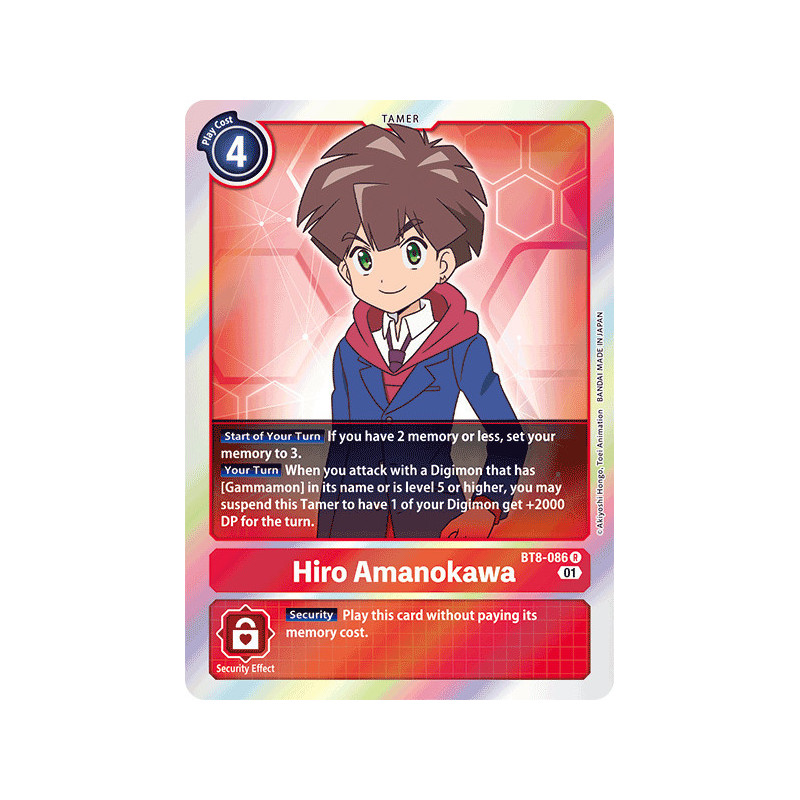 Digimon_TCG_BT8-086_Hiro_Amanokawa_Rare_New_Awakening_Card_Game