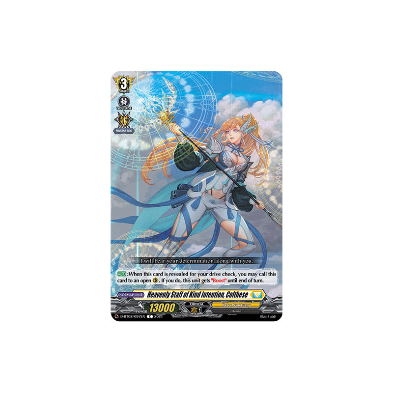 Vanguard_TCG_card_D-BT02_097EN_C_Heavenly_Staff_of_Kind_Intention_Colthese_A_Brush_with_the_Legends
