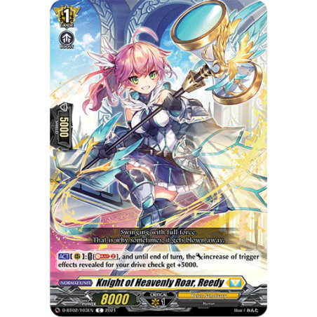 Vanguard_TCG_card_D-BT02_103EN_C_Knight_of_Heavenly_Roar_Reedy_A_Brush_with_the_Legends