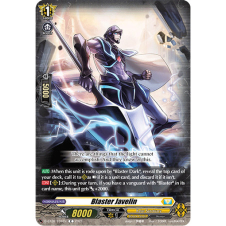 Vanguard_TCG_card_D-BT02_104EN_C_Blaster_Javelin_A_Brush_with_the_Legends