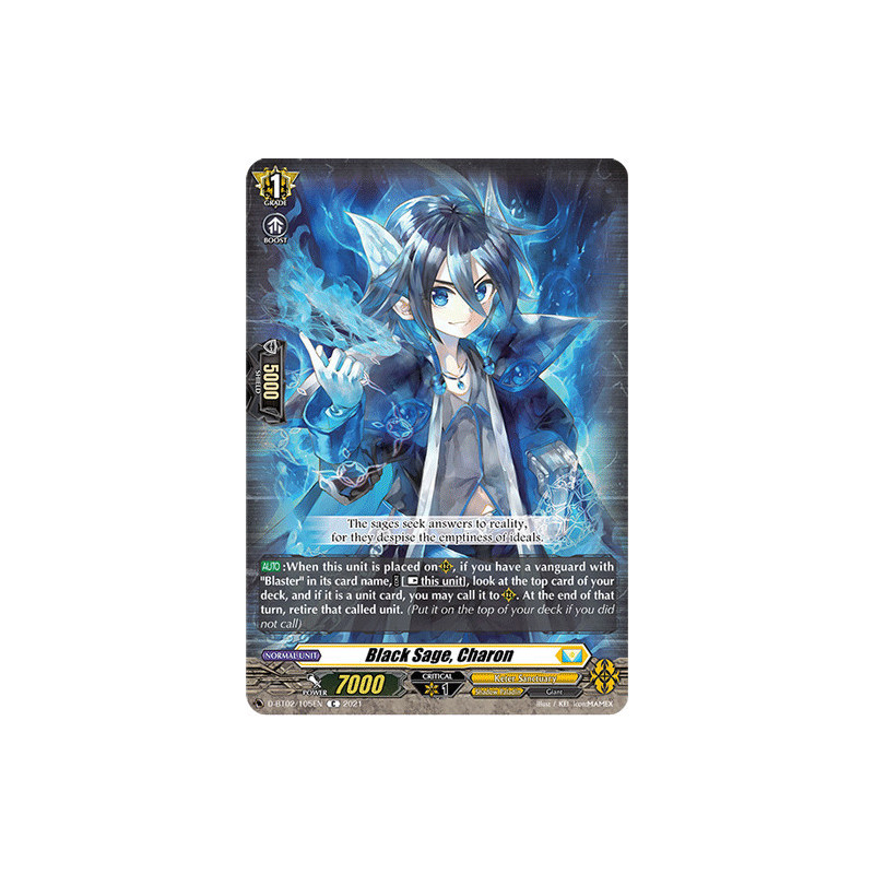 Vanguard_TCG_card_D-BT02_105EN_C_Black_Sage_Charon_A_Brush_with_the_Legends