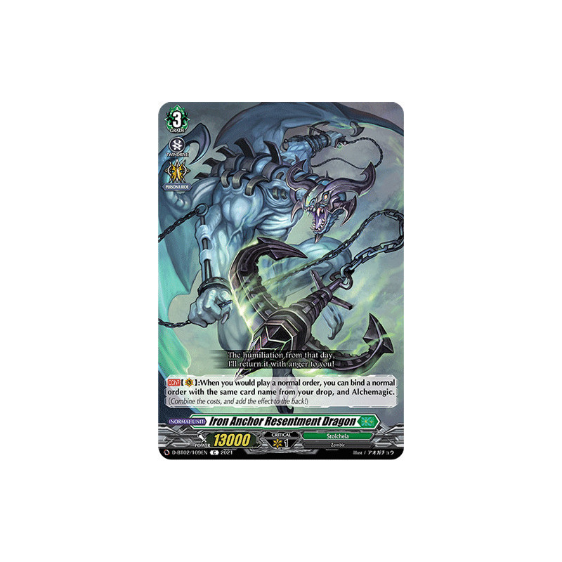 Vanguard_TCG_card_D-BT02_109EN_C_Iron_Anchor_Resentment_Dragon_A_Brush_with_the_Legends
