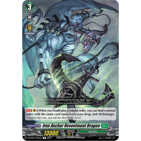 Vanguard_TCG_card_D-BT02_109EN_C_Iron_Anchor_Resentment_Dragon_A_Brush_with_the_Legends