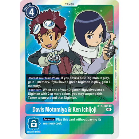Digimon_TCG_BT8-088_Davis_Motomiya_Ken_Ichijoji_Rare_New_Awakening_Card_Game