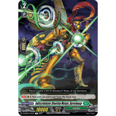 Vanguard_TCG_card_D-BT02_112EN_C_Indiscriminate_Shooting_Mutant_Barretwasp_A_Brush_with_the_Legends