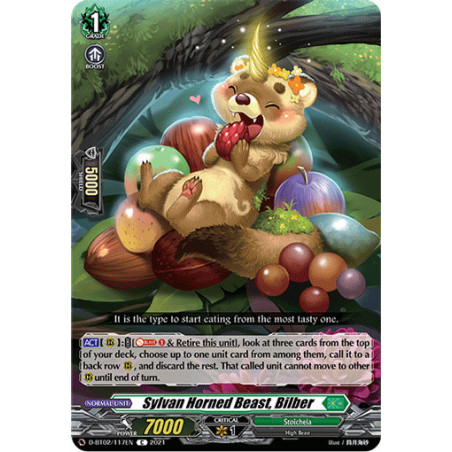 Vanguard_TCG_card_D-BT02_117EN_C_Sylvan_Horned_Beast_Bilber_A_Brush_with_the_Legends