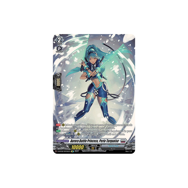 Vanguard_TCG_card_D-BT02_SP06EN_SP_Aurora_Battle_Princess_Perio_Turquoise_A_Brush_with_the_Legends