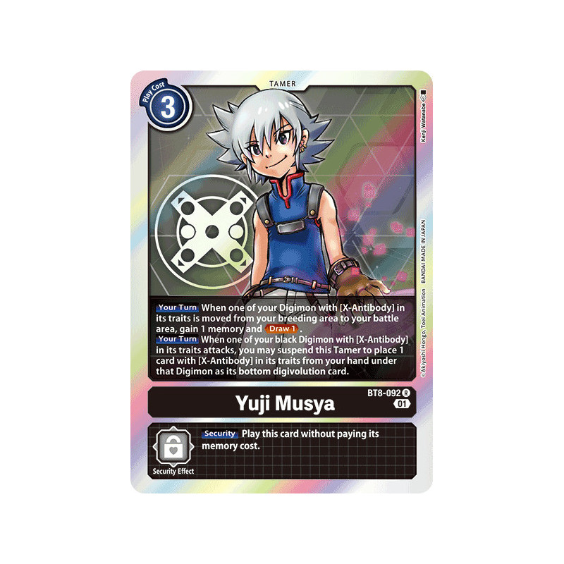 Digimon_TCG_BT8-092_Yuji_Musha_Rare_New_Awakening_Card_Game