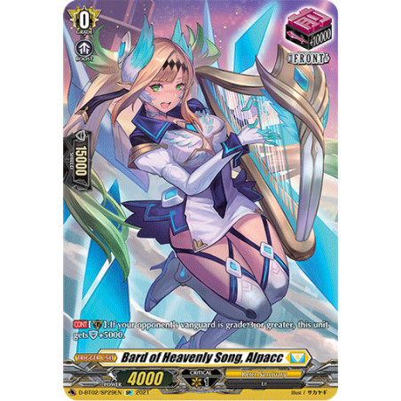 Vanguard_TCG_card_D-BT02_SP29EN_SP_Bard_of_Heavenly_Song_Alpacc_A_Brush_with_the_Legends