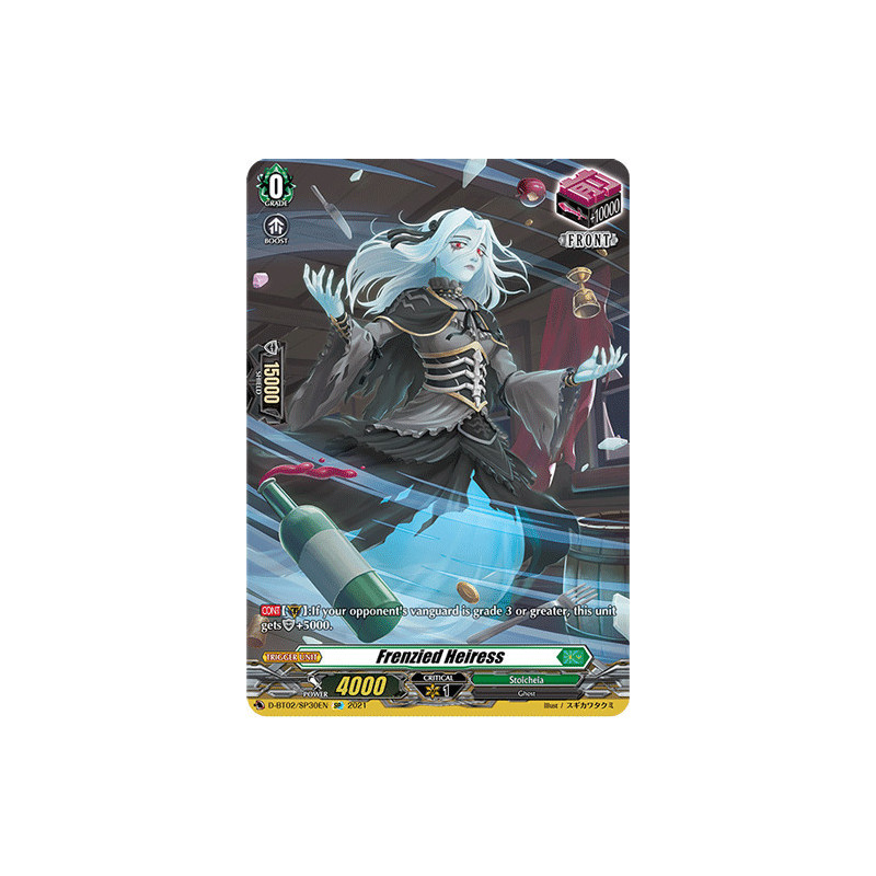 Vanguard_TCG_card_D-BT02_SP30EN_SP_Frenzied_Heiress_A_Brush_with_the_Legends