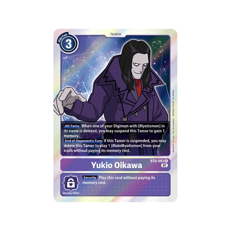 Digimon_TCG_BT8-093_Yukio_Oikawa_Rare_New_Awakening_Card_Game