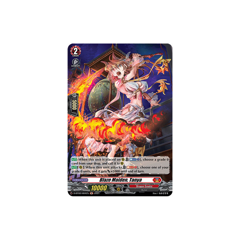 Vanguard_TCG_card_D-BT02_H04EN_H_Blaze_Maiden_Tanya_A_Brush_with_the_Legends