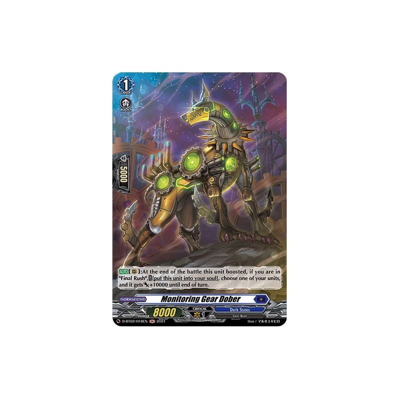 Vanguard_TCG_card_D-BT02_H18EN_H_Monitoring_Gear_Dober_A_Brush_with_the_Legends