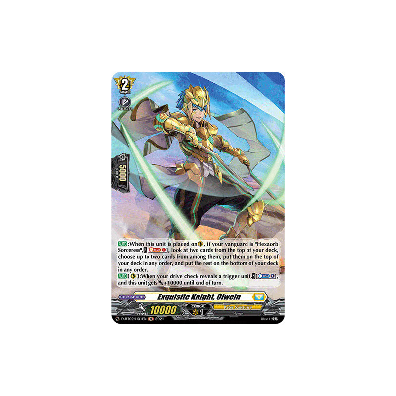 Vanguard_TCG_card_D-BT02_H31EN_H_Exquisite_Knight_Olwein_A_Brush_with_the_Legends