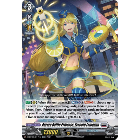 Vanguard_TCG_card_D-BT03_017EN_RR_Aurora_Battle_Princess_Execute_Lemonun_Advance_of_Intertwined_Stars