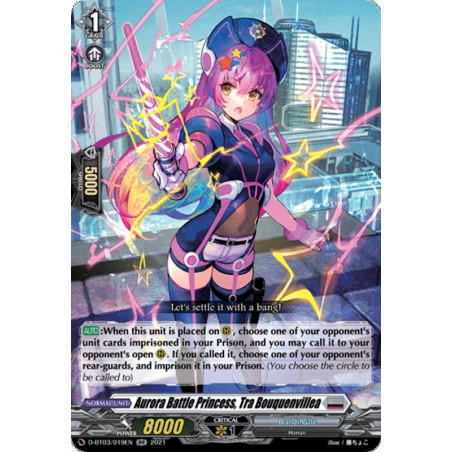 Vanguard_TCG_card_D-BT03_019EN_RR_Aurora_Battle_Princess_Tra_Bouquenvillea_Advance_of_Intertwined_Stars