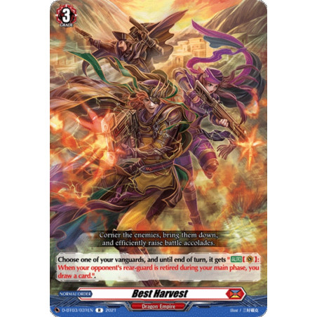 Vanguard_TCG_card_D-BT03_031EN_R_Best_Harvest_Advance_of_Intertwined_Stars
