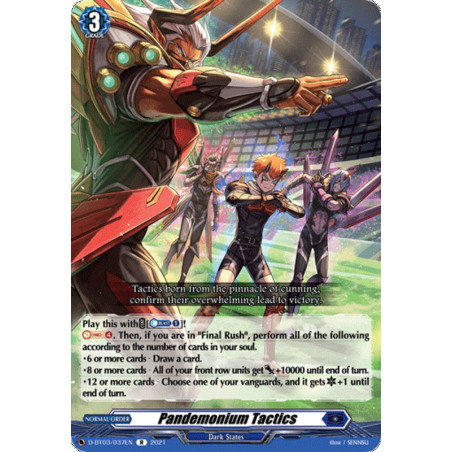 Vanguard_TCG_card_D-BT03_037EN_R_Pandemonium_Tactics_Advance_of_Intertwined_Stars