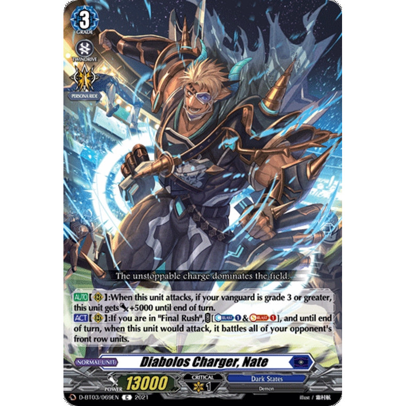 Vanguard_TCG_card_D-BT03_069EN_C_Diabolos_Charger_Nate_Advance_of_Intertwined_Stars