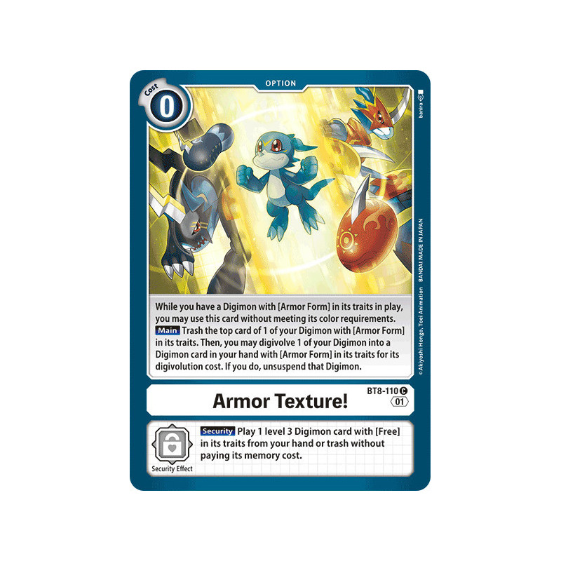 Digimon_TCG_BT8-110_Armor_Texture_Common_New_Awakening_Card_Game