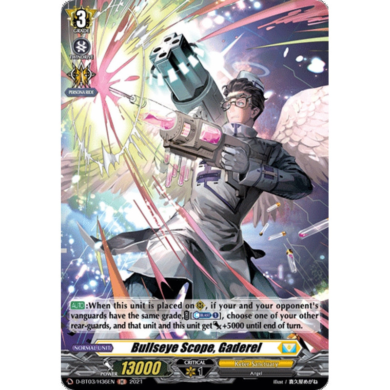 Vanguard_TCG_card_D-BT03_H36EN_H_Bullseye_Scope_Gaderel_Advance_of_Intertwined_Stars