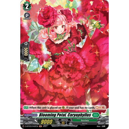 Vanguard_TCG_card_D-BT03_H42EN_H_Blooming_Petal_Caryophyllus_Advance_of_Intertwined_Stars
