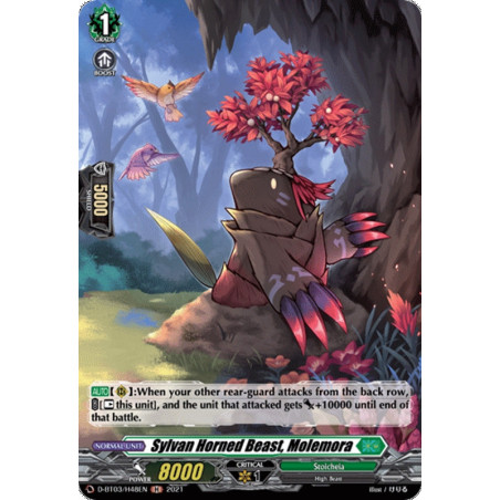 Vanguard_TCG_card_D-BT03_H48EN_H_Sylvan_Horned_Beast_Molemora_Advance_of_Intertwined_Stars