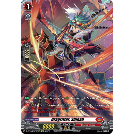Vanguard_TCG_card_D-BT03_SP13EN_SP_Dragritter_Shihab_Advance_of_Intertwined_Stars