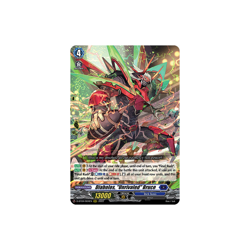 Vanguard_TCG_card_D-BT04_004EN_RRR_Diabolos_Unrivaled_Bruce_Awakening_of_Chakrabarthi