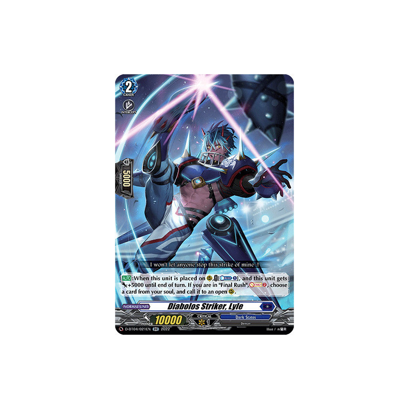 Vanguard_TCG_card_D-BT04_021EN_RR_Diabolos_Striker_Lyle_Awakening_of_Chakrabarthi
