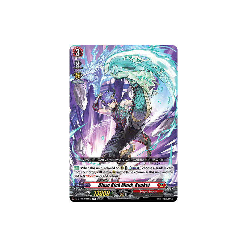 Vanguard_TCG_card_D-BT04_031EN_R_Blaze_Kick_Monk_Koukei_Awakening_of_Chakrabarthi