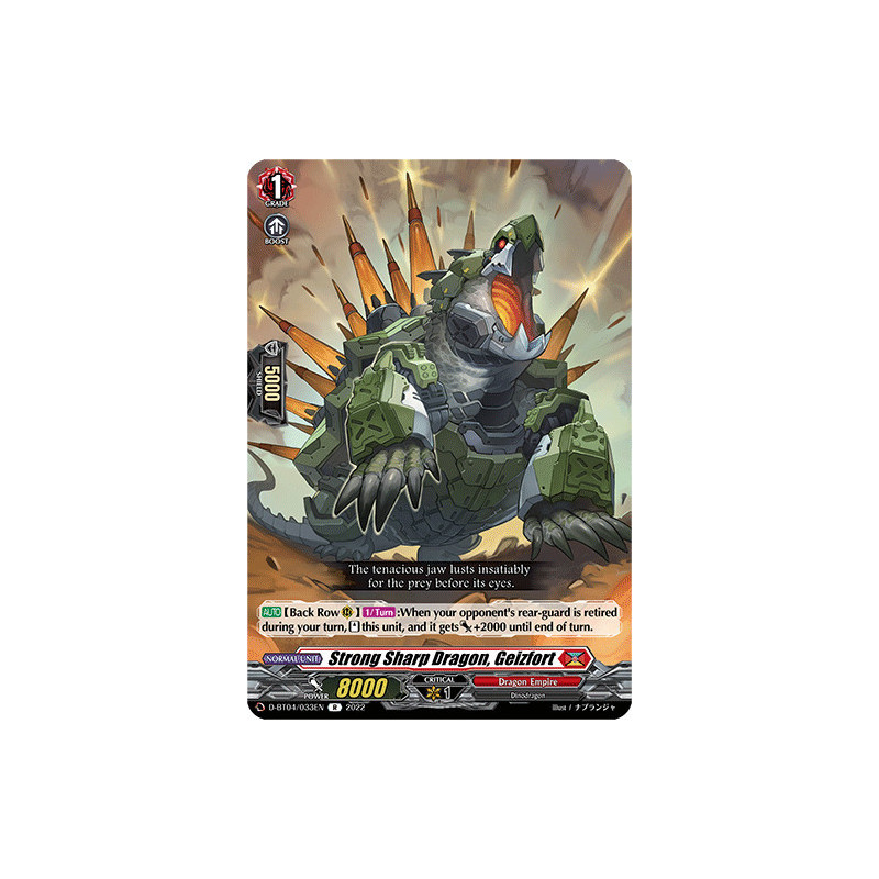 Vanguard_TCG_card_D-BT04_033EN_R_Strong_Sharp_Dragon_Geizfort_Awakening_of_Chakrabarthi