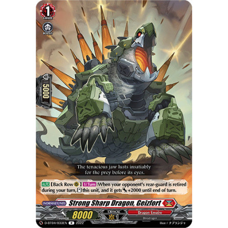 Vanguard_TCG_card_D-BT04_033EN_R_Strong_Sharp_Dragon_Geizfort_Awakening_of_Chakrabarthi