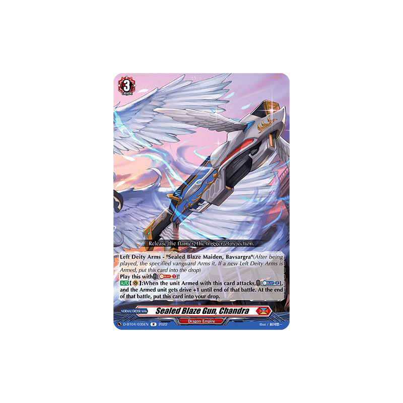 Vanguard_TCG_card_D-BT04_035EN_R_Sealed_Blaze_Gun_Chandra_Awakening_of_Chakrabarthi