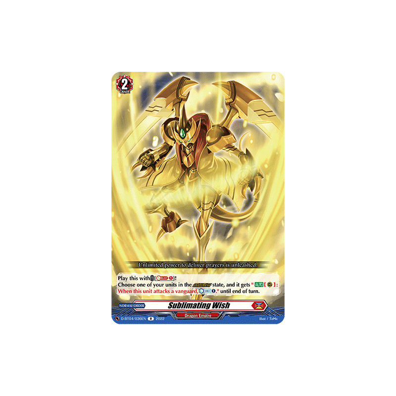 Vanguard_TCG_card_D-BT04_036EN_R_Sublimating_Wish_Awakening_of_Chakrabarthi