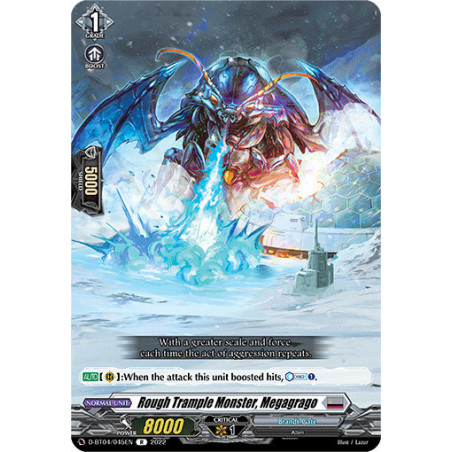 Vanguard_TCG_card_D-BT04_045EN_R_Rough_Trample_Monster_Megagrago_Awakening_of_Chakrabarthi