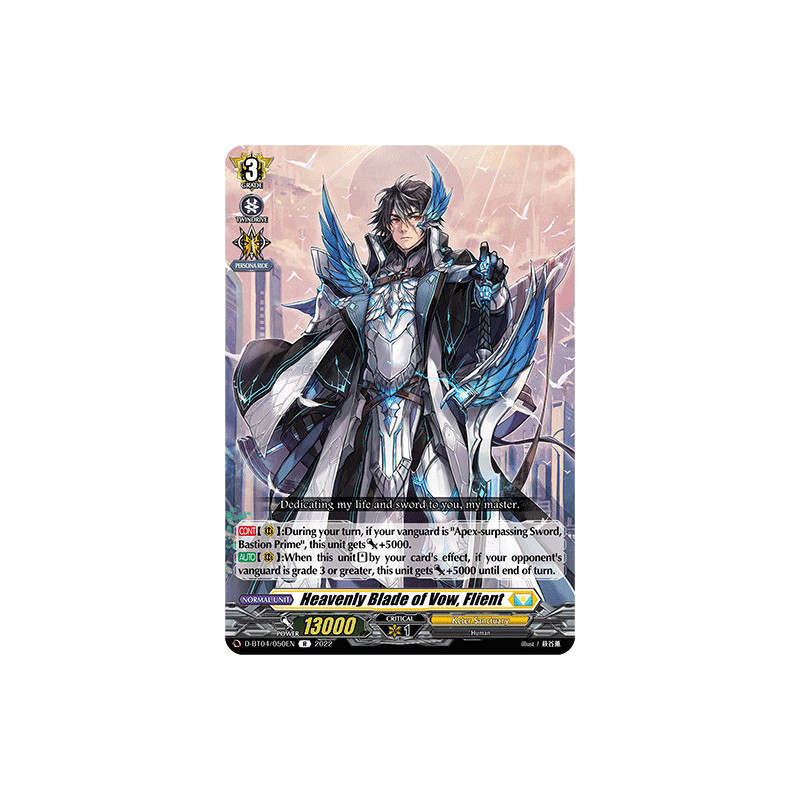 Vanguard_TCG_card_D-BT04_050EN_R_Heavenly_Blade_of_Vow_Flient_Awakening_of_Chakrabarthi