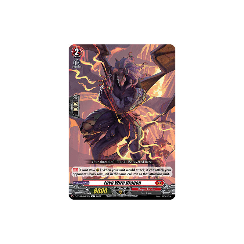 Vanguard_TCG_card_D-BT04_065EN_C_Lava_Wire_Dragon_Awakening_of_Chakrabarthi