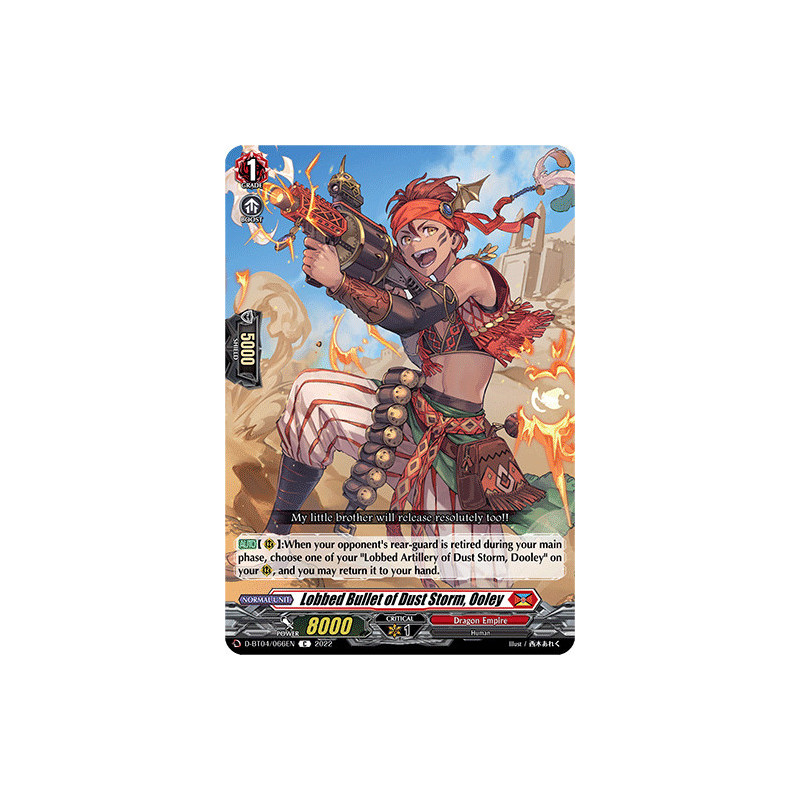 Vanguard_TCG_card_D-BT04_066EN_C_Lobbed_Bullet_of_Dust_Storm_Ooley_Awakening_of_Chakrabarthi