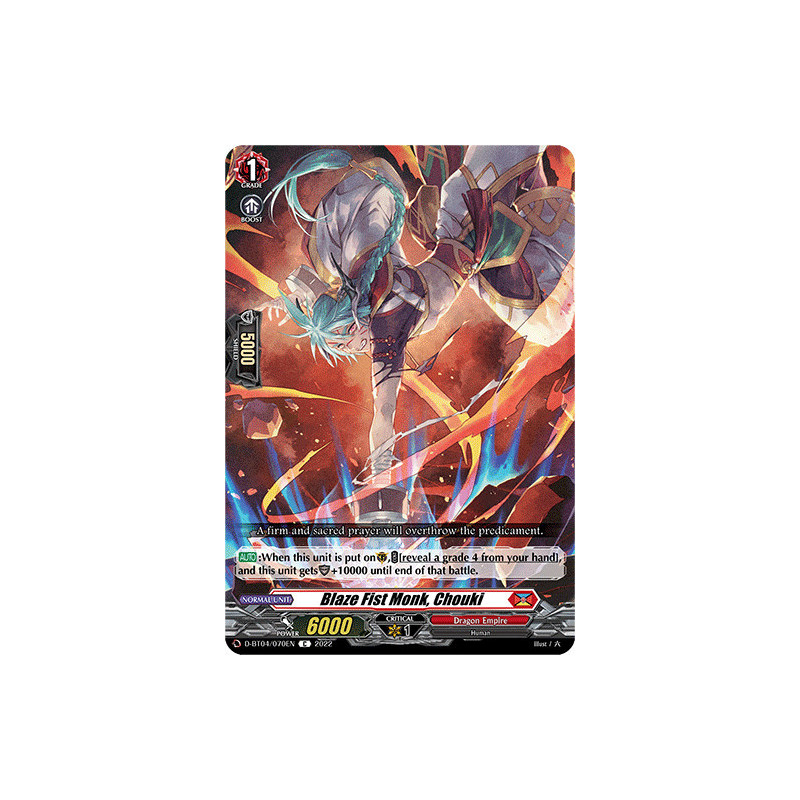 Vanguard_TCG_card_D-BT04_070EN_C_Blaze_Fist_Monk_Chouki_Awakening_of_Chakrabarthi