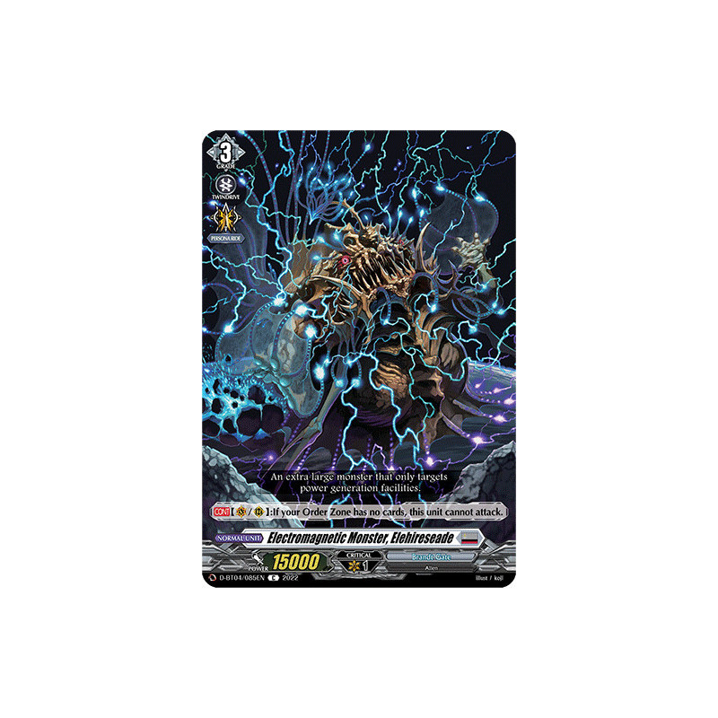 Vanguard_TCG_card_D-BT04_085EN_C_Electromagnetic_Monster_Elehireseade_Awakening_of_Chakrabarthi