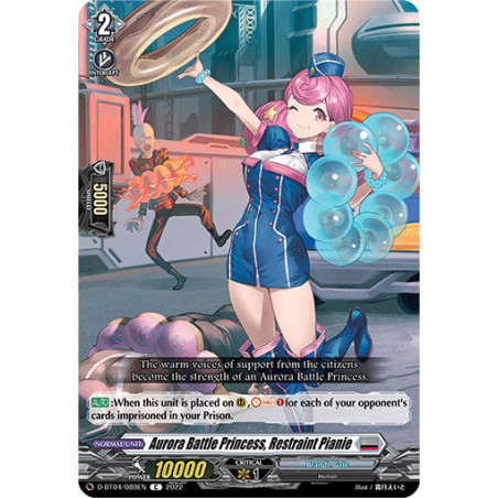 Vanguard_TCG_card_D-BT04_089EN_C_Aurora_Battle_Princess_Restraint_Pianie_Awakening_of_Chakrabarthi