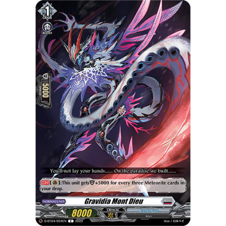 Vanguard_TCG_card_D-BT04_094EN_C_Gravidia_Mont_Dieu_Awakening_of_Chakrabarthi