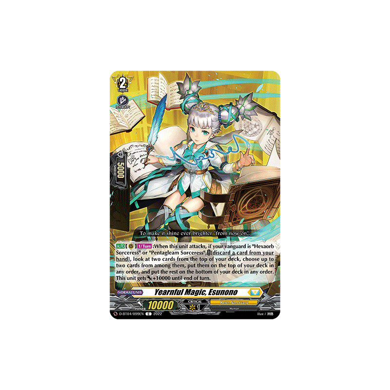 Vanguard_TCG_card_D-BT04_099EN_C_Yearnful_Magic_Esunono_Awakening_of_Chakrabarthi