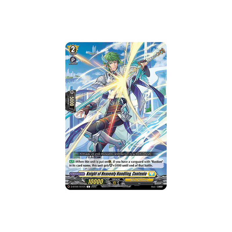 Vanguard_TCG_card_D-BT04_101EN_C_Knight_of_Heavenly_Handling_Contenio_Awakening_of_Chakrabarthi